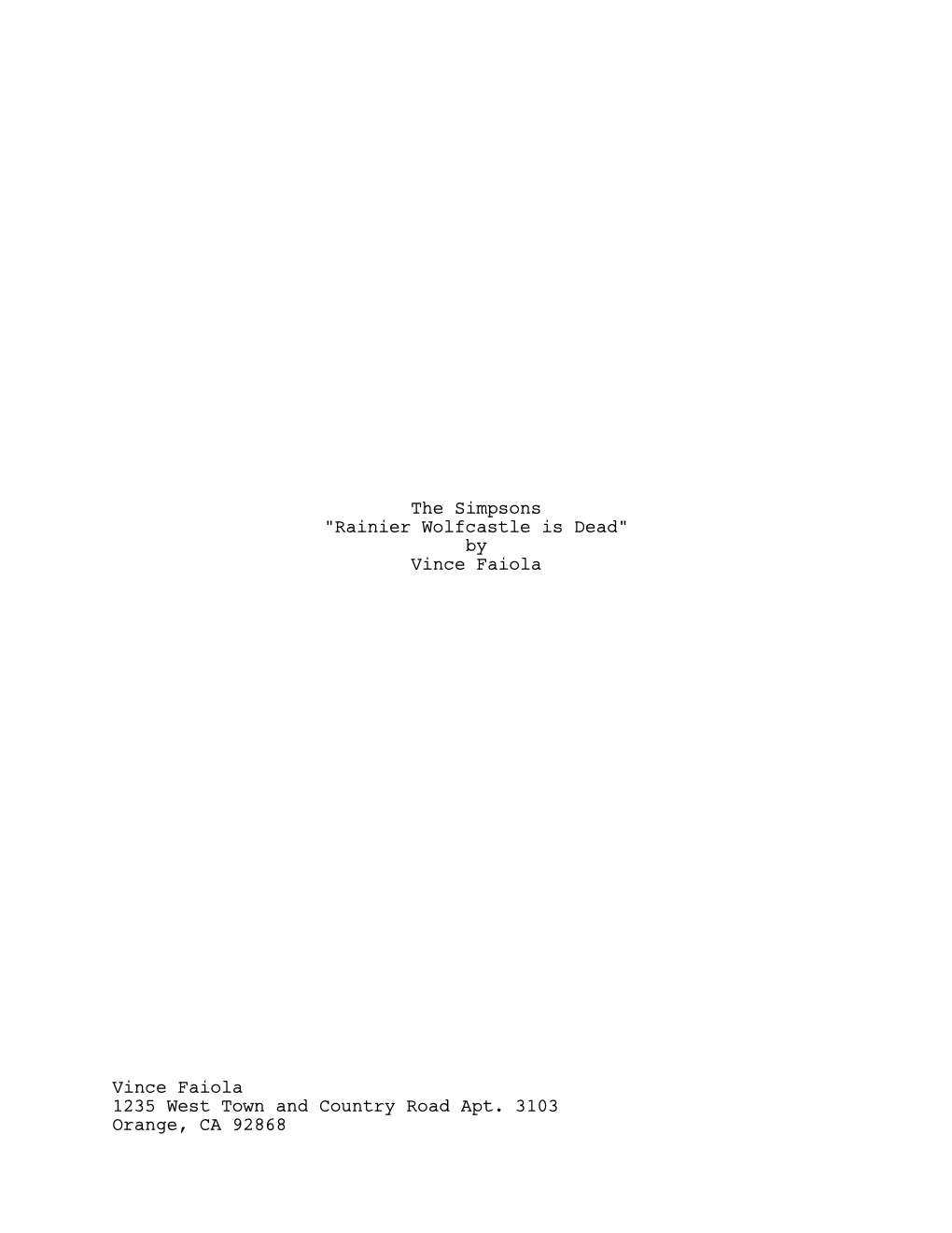 Simpsons Final Title Page