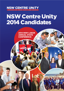 NSW Centre Unity 2014 Candidates