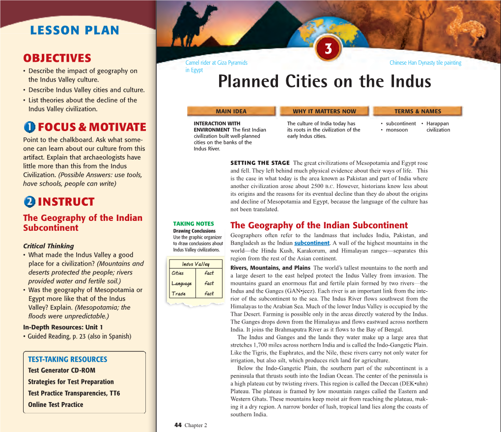 Planned Cities On The Indus • Describe Indus Valley Cities And Culture Docslib 3480