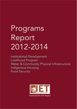 Programs Report 2012-2014