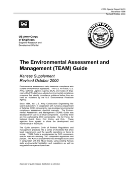 The Environmental Assessment and Management (TEAM) Guide