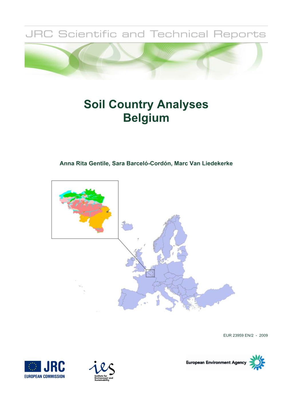 Soil Country Analyses Belgium