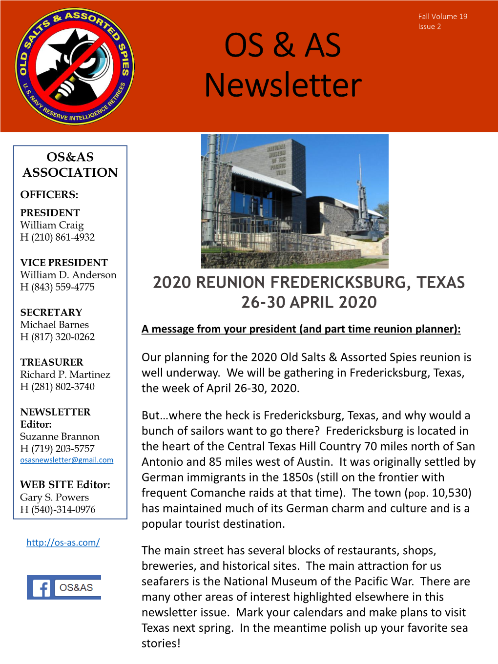 OS & AS Newsletter