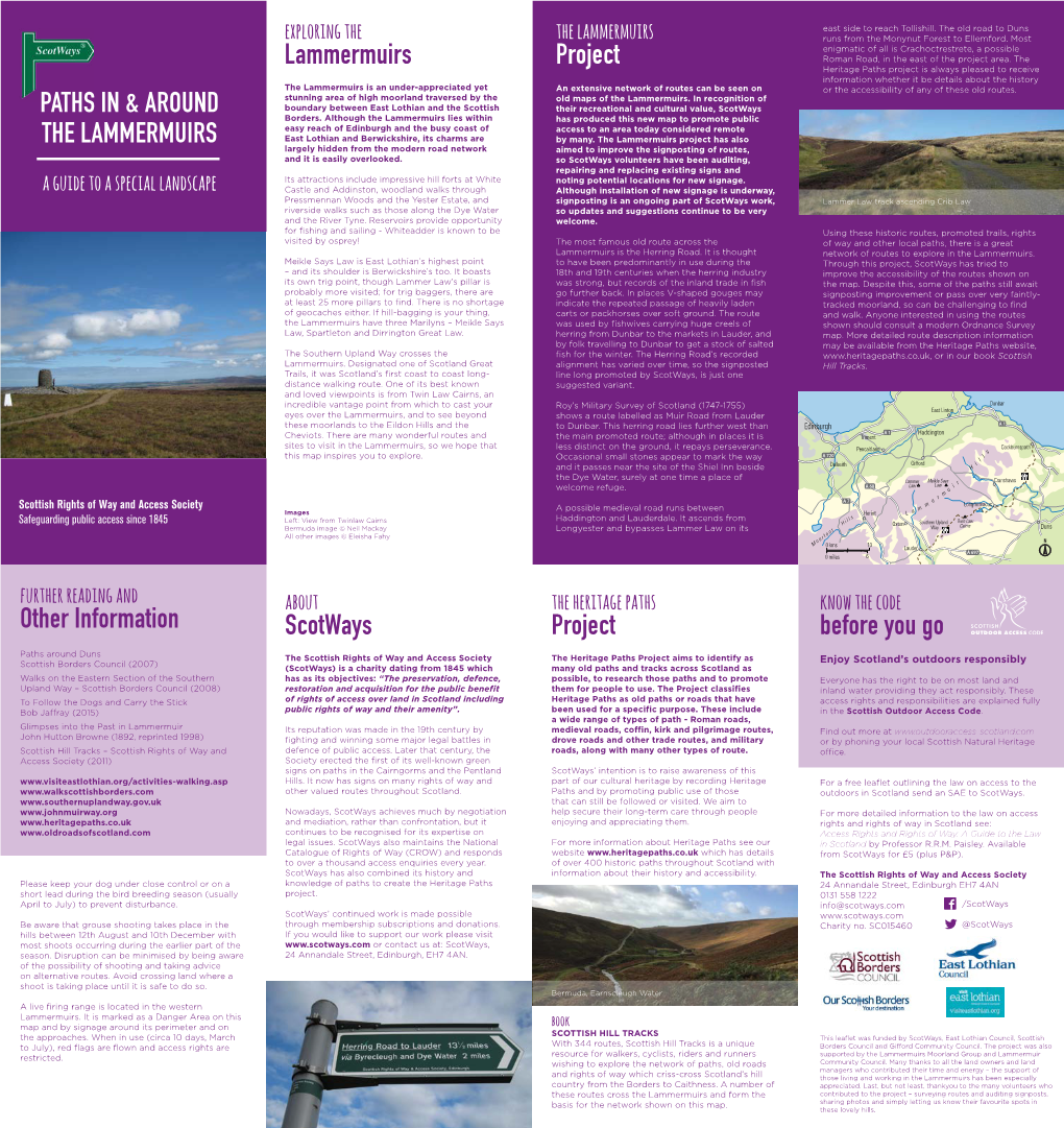 Download This PDF: Lammermuirs Paths Leaflet