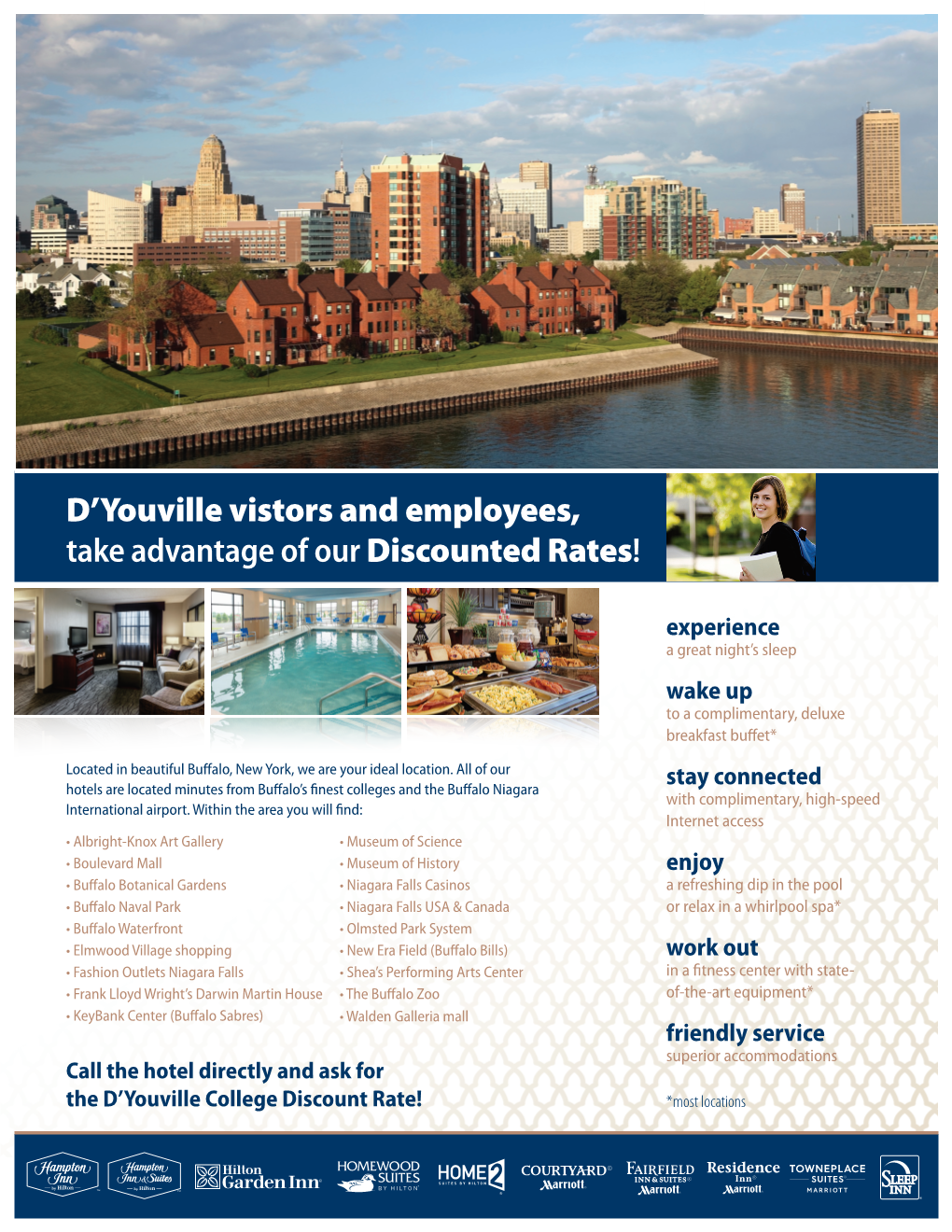Buffalo Hotel Discount Rates | D'youville