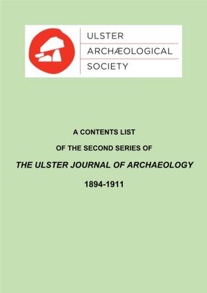 The Ulster Journal of Archaeology 1894-1911