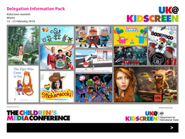Delegation Information Pack Kidscreen Summit Miami 12 - 15 February 2018