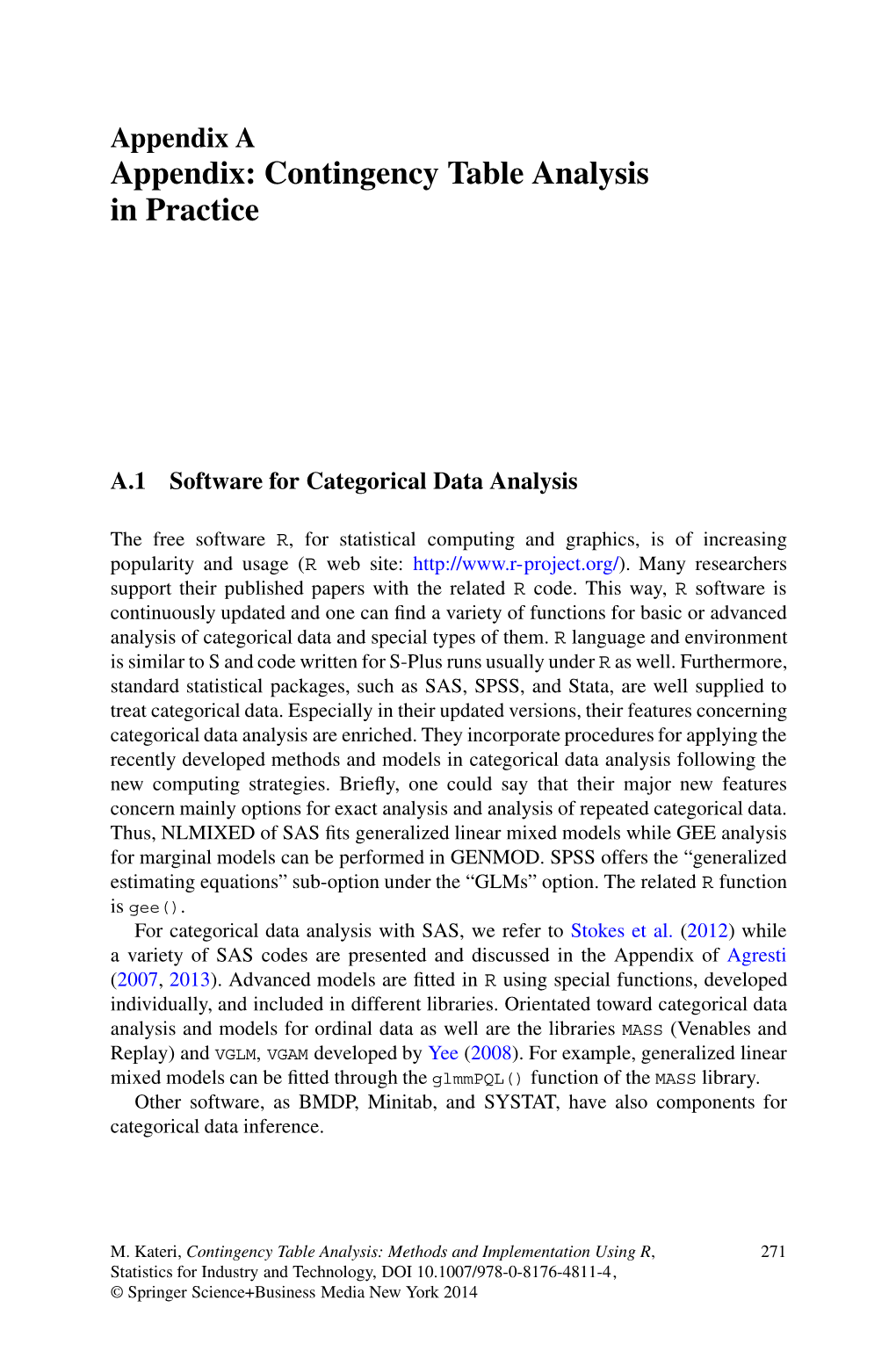 Appendix: Contingency Table Analysis in Practice