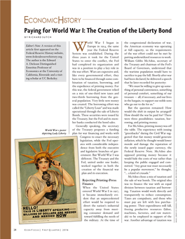 Paying for World War I: the Creation of the Liberty Bond by RICHARD SUTCH