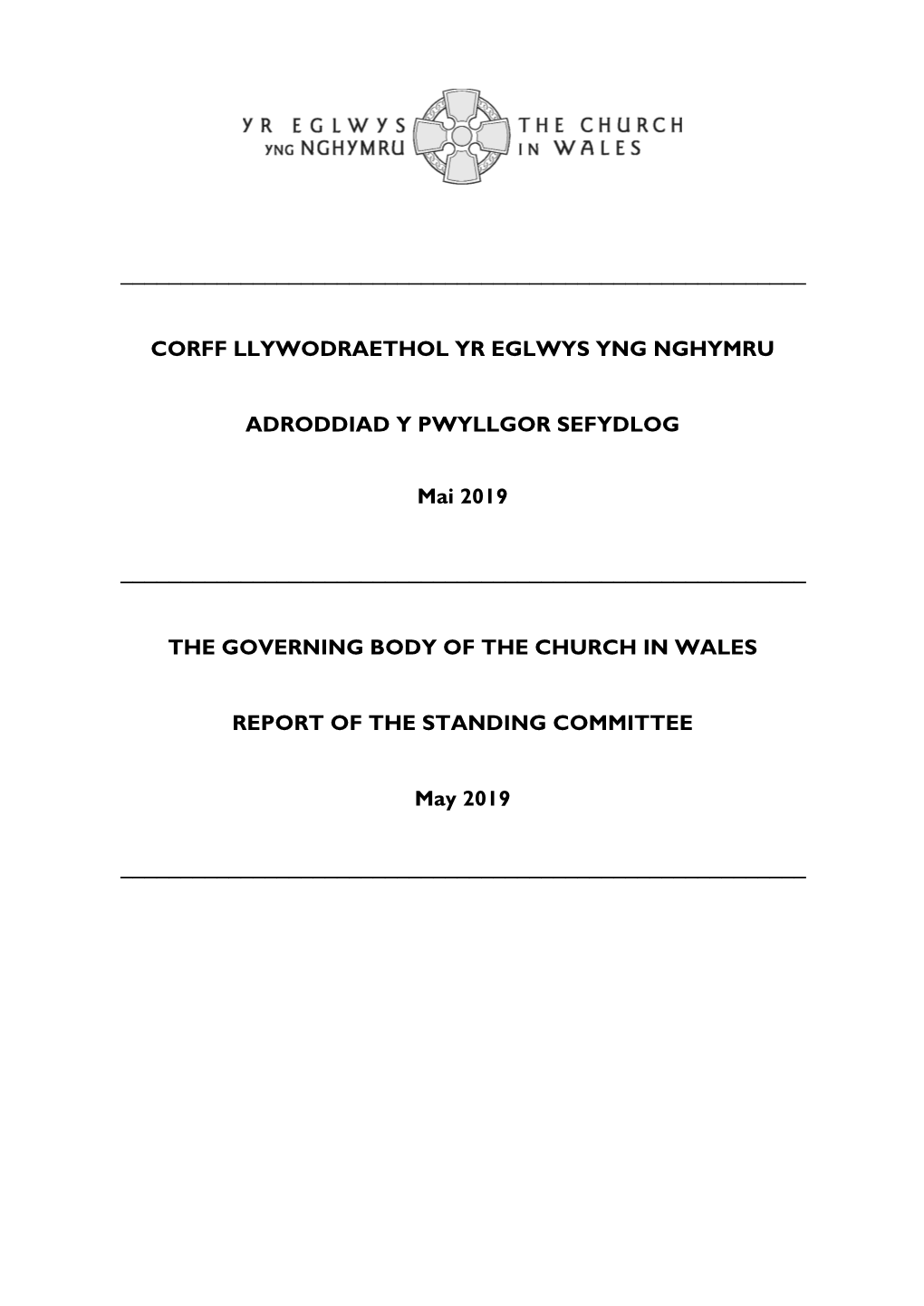 Corff Llywodraethol Yr Eglwys Yng Nghymru