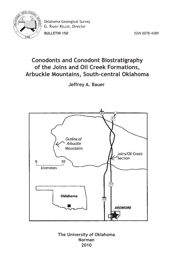 Conodonts and Conodont Biostratigraphy of the Joins and Oil Creek Formations, Arbuckle Mountains, South-Central Oklahoma