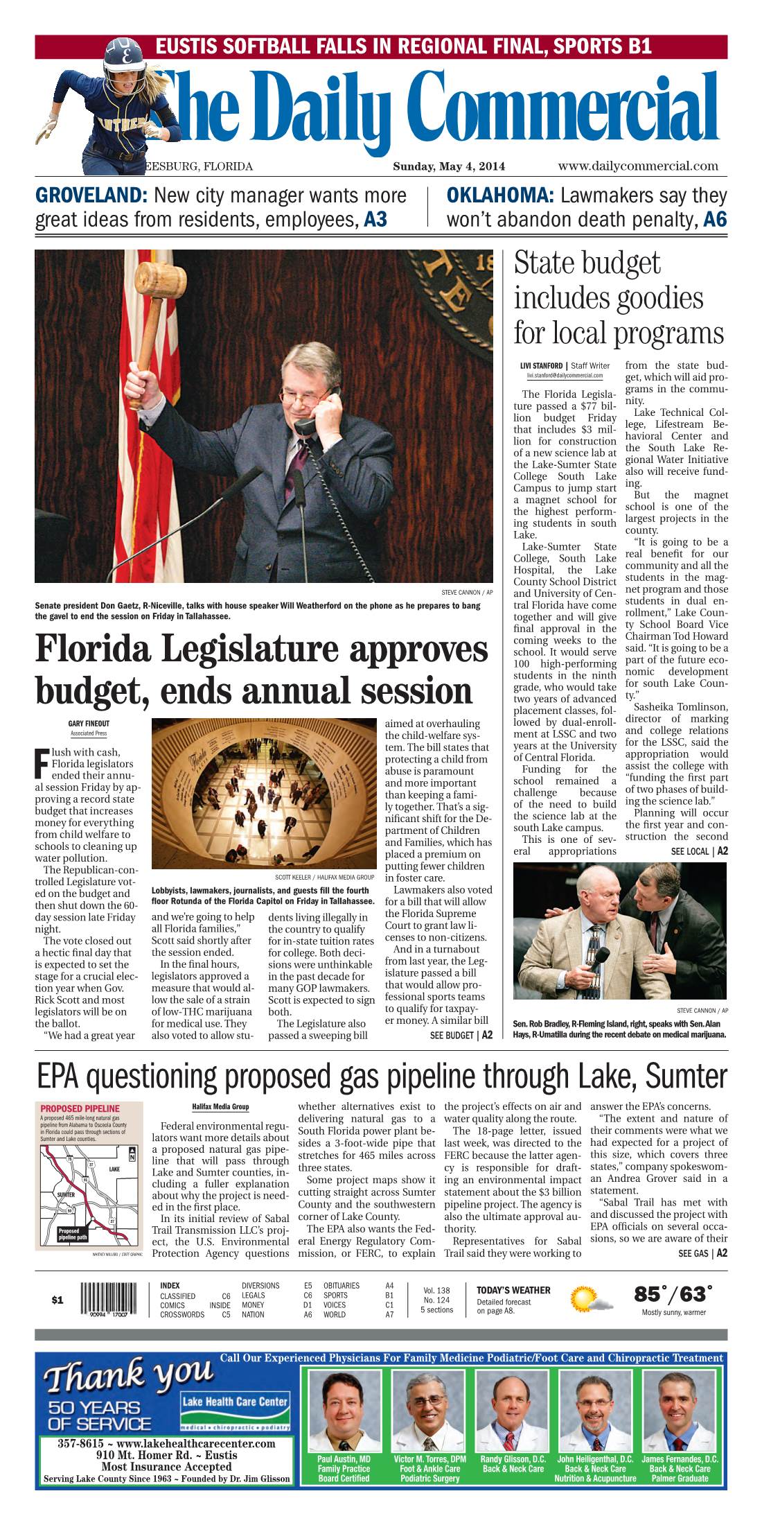 Florida Legislature Approves Budget, Ends Annual Session