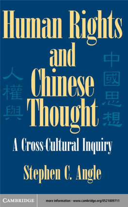 Human Rights and Chinese Thought