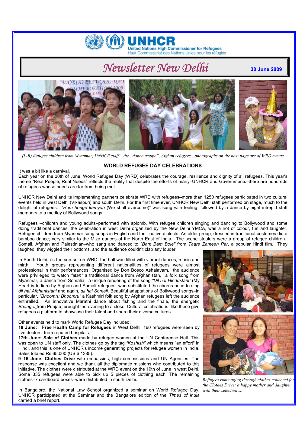 Newsletter New Delhi