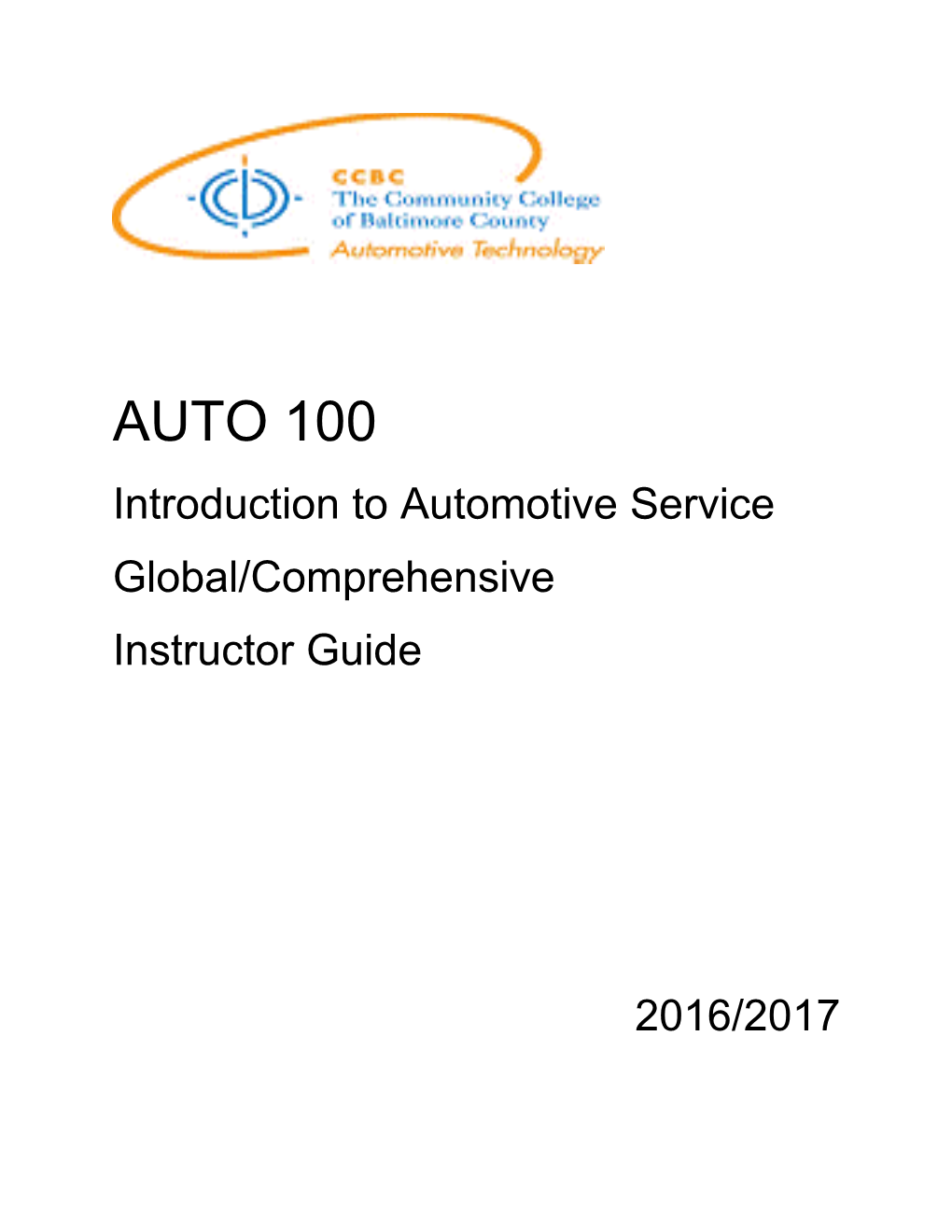 Introduction to Automotive Service