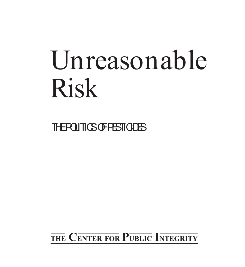CPI-Unreasonable Risk