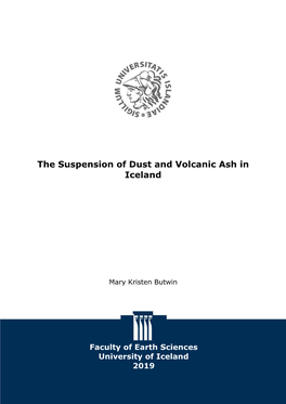 The Suspension of Dust and Volcanic Ash in Iceland