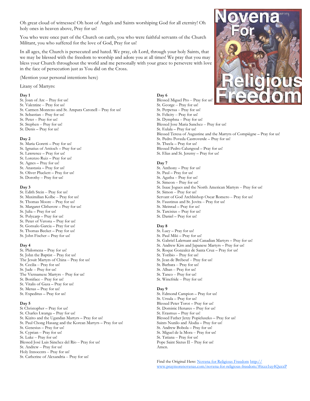 Novena for Religious Freedom.Pub