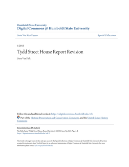 Tydd Street House Report Revision Susie Van Kirk