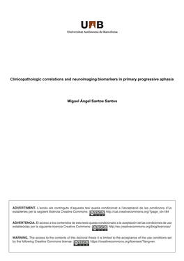 Clinicopathologic Correlations and Neuroimaging Biomarkers in Primary Progressive Aphasia