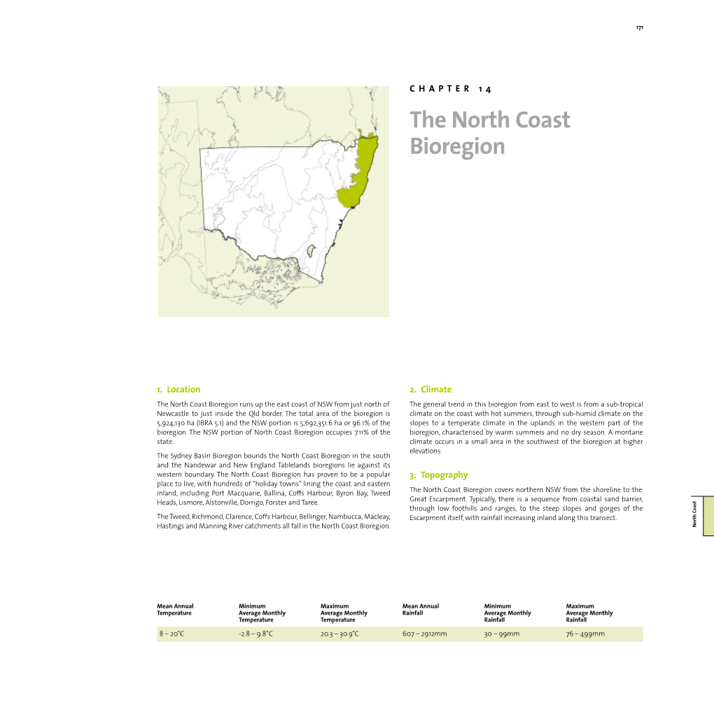 The North Coast Bioregion