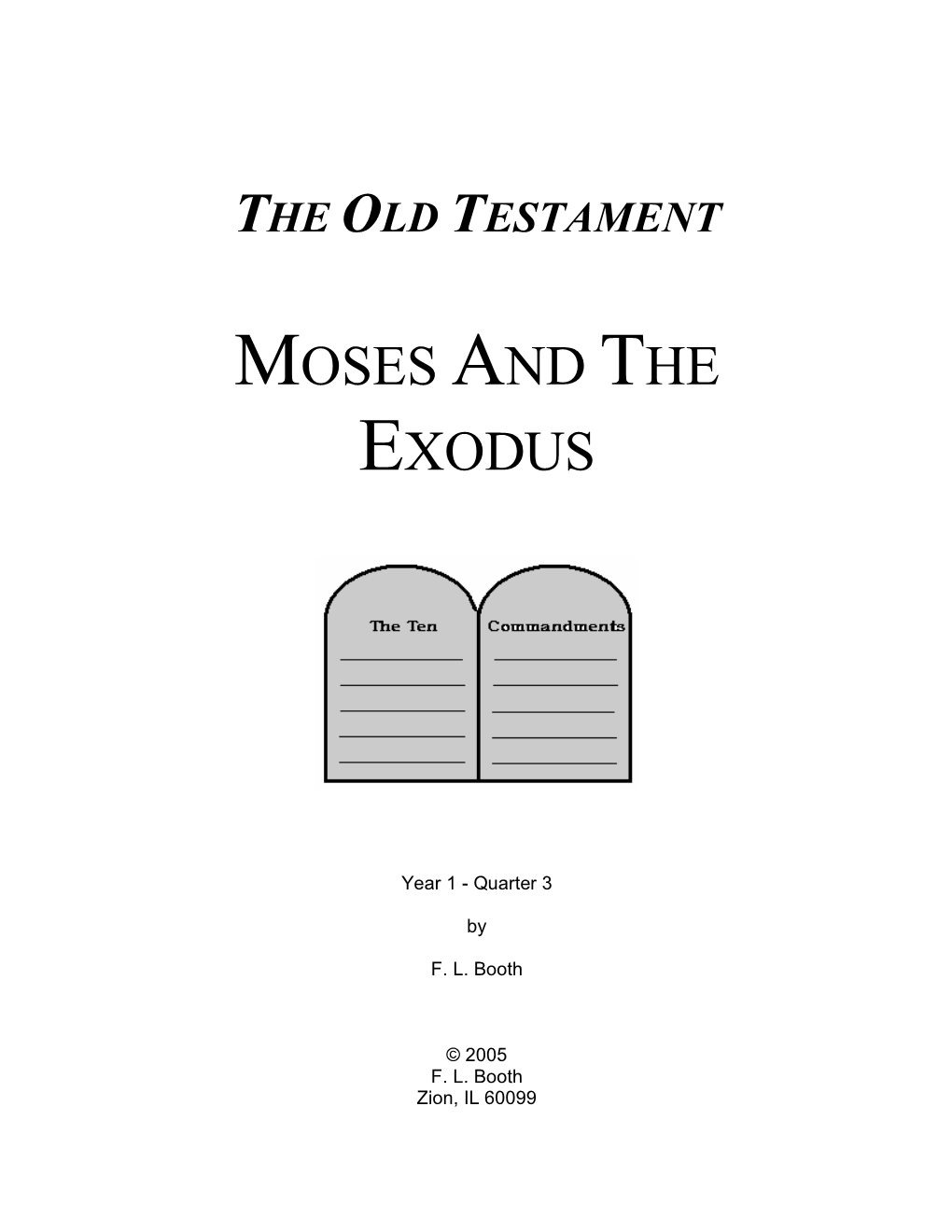 Old Testament Bible Class Curriculum - DocsLib