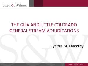 The Gila and Little Colorado General Stream Adjudications