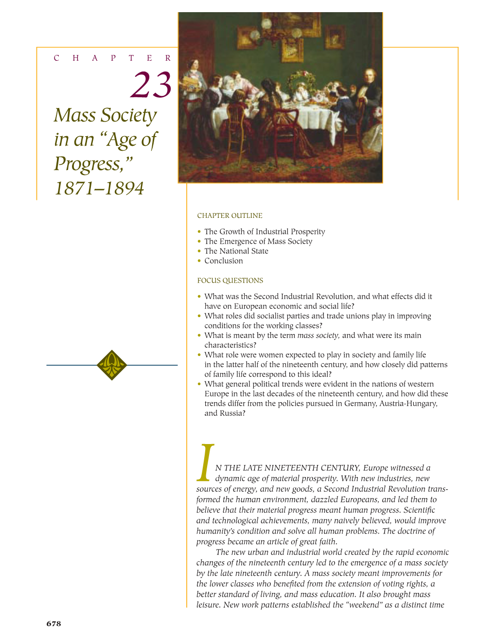 Mass Society in an “Age of Progress,” 1871–1894