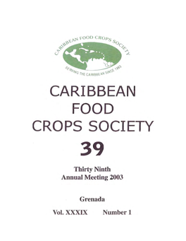 Food Production, Marketing, and Safety: Strategies for Caribbean Food Security "