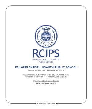 RAJAGIRI CHRISTU JAYANTHI PUBLIC SCHOOL Affiliated to CBSE, New Delhi - Code No