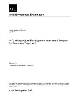 40648-033: Infrastructure Development Investment Program