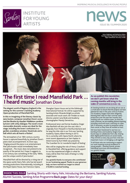 ' the First Time I Read Mansfield Park … I Heard Music' Jonathan Dove
