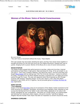 Women of the Blues Are a Voice of Social Consciousness :: Blues Festival Guide | Mynewsletterbuilder