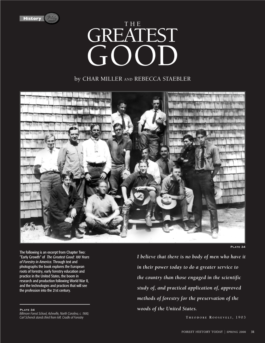 GREATEST GOOD by CHAR MILLER and REBECCA STAEBLER