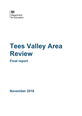 Tees Valley Area Review Final Report