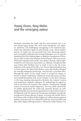 Young Orson, King Midas and the Emerging Auteur