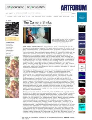 The Camera Blinks, David Salle on the Diving Bell and the Butterfly