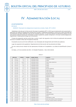 IV. Administración Local