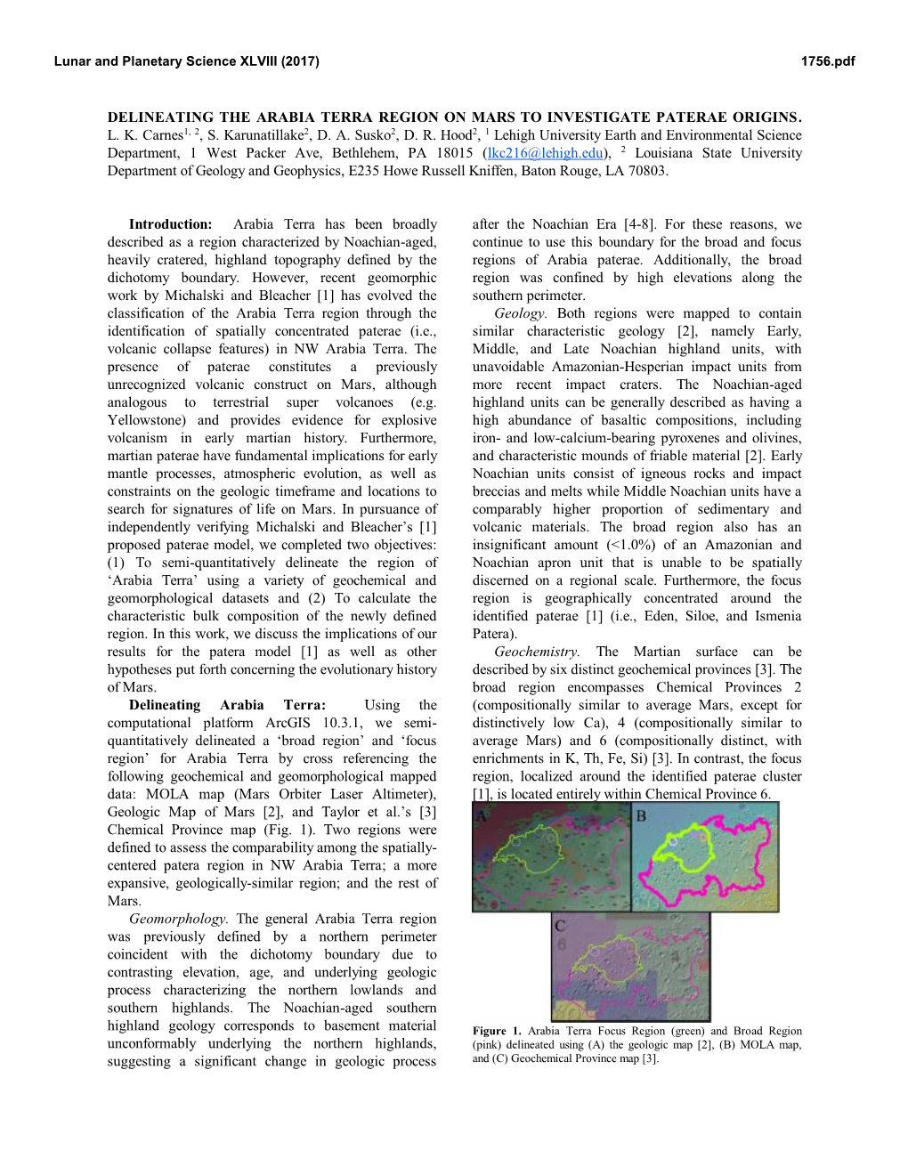 Delineating the Arabia Terra Region on Mars to Investigate Paterae Origins