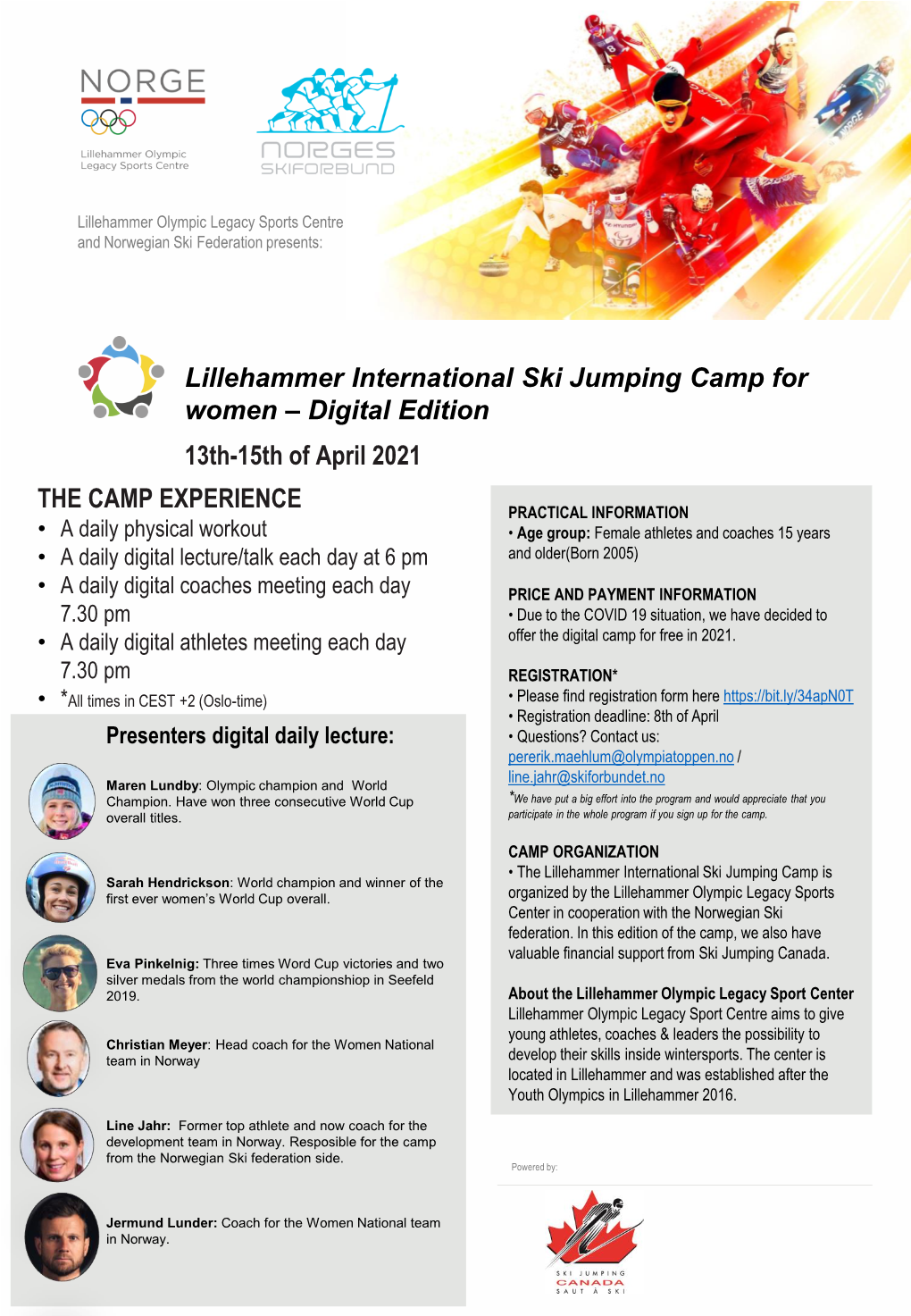 13Th-15Th of April 2021 Lillehammer International Ski Jumping