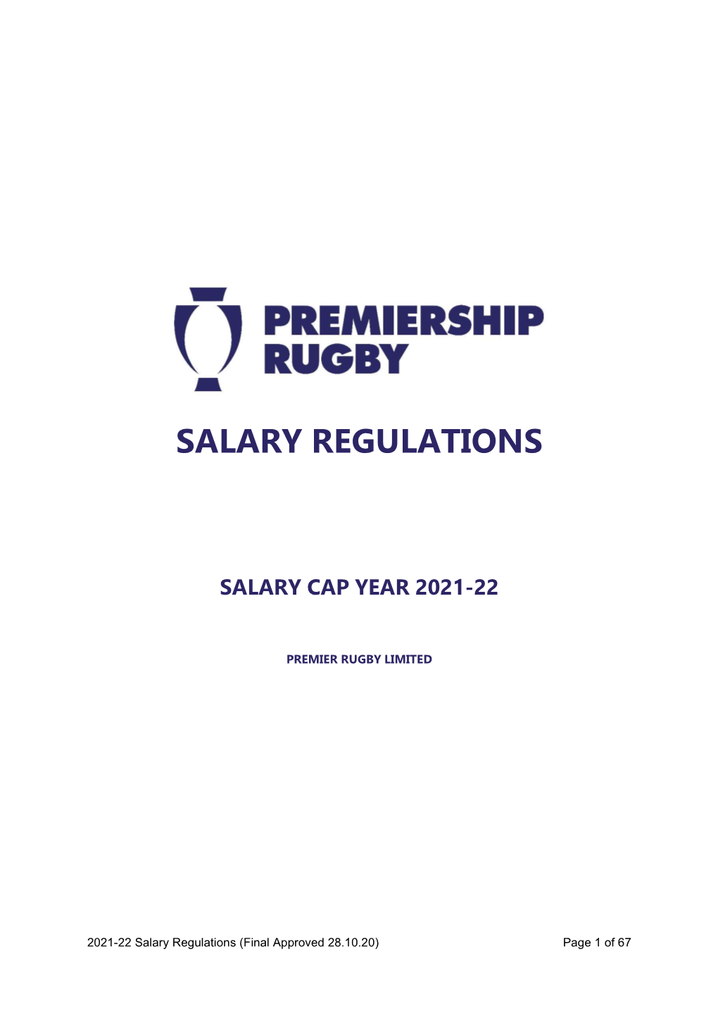 Salary Regulations