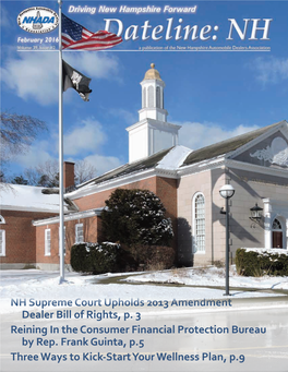 NH Supreme Court Upholds 2013 Amendment Dealer Bill Of