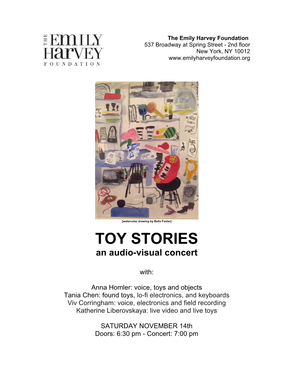 TOY STORIES an Audio-Visual Concert