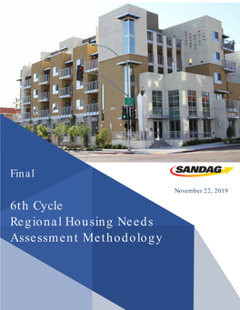 6Th Cycle Regional Housing Needs Assessment Methodology