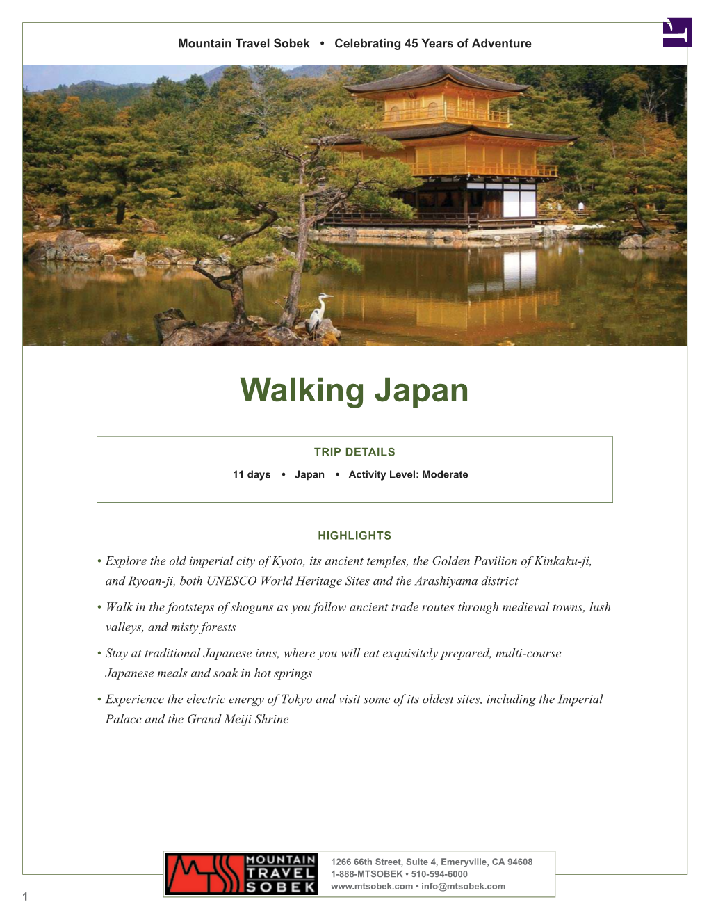 Walking Japan