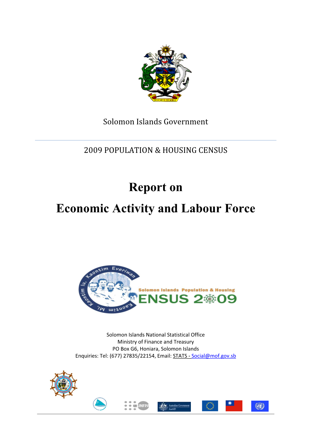 2009 Census Report-On-Economic-Activity-And-Labour-Force