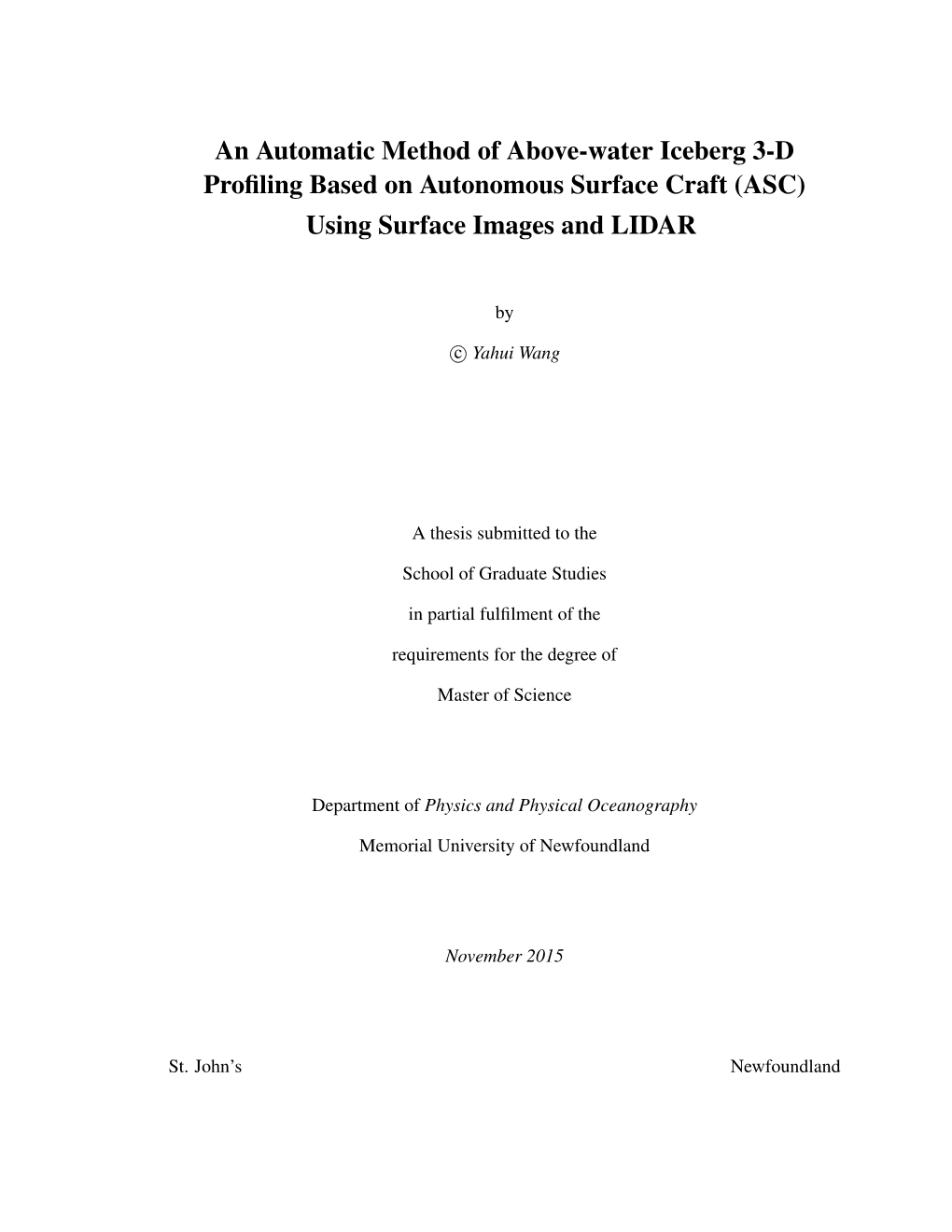 ASC) Using Surface Images and LIDAR