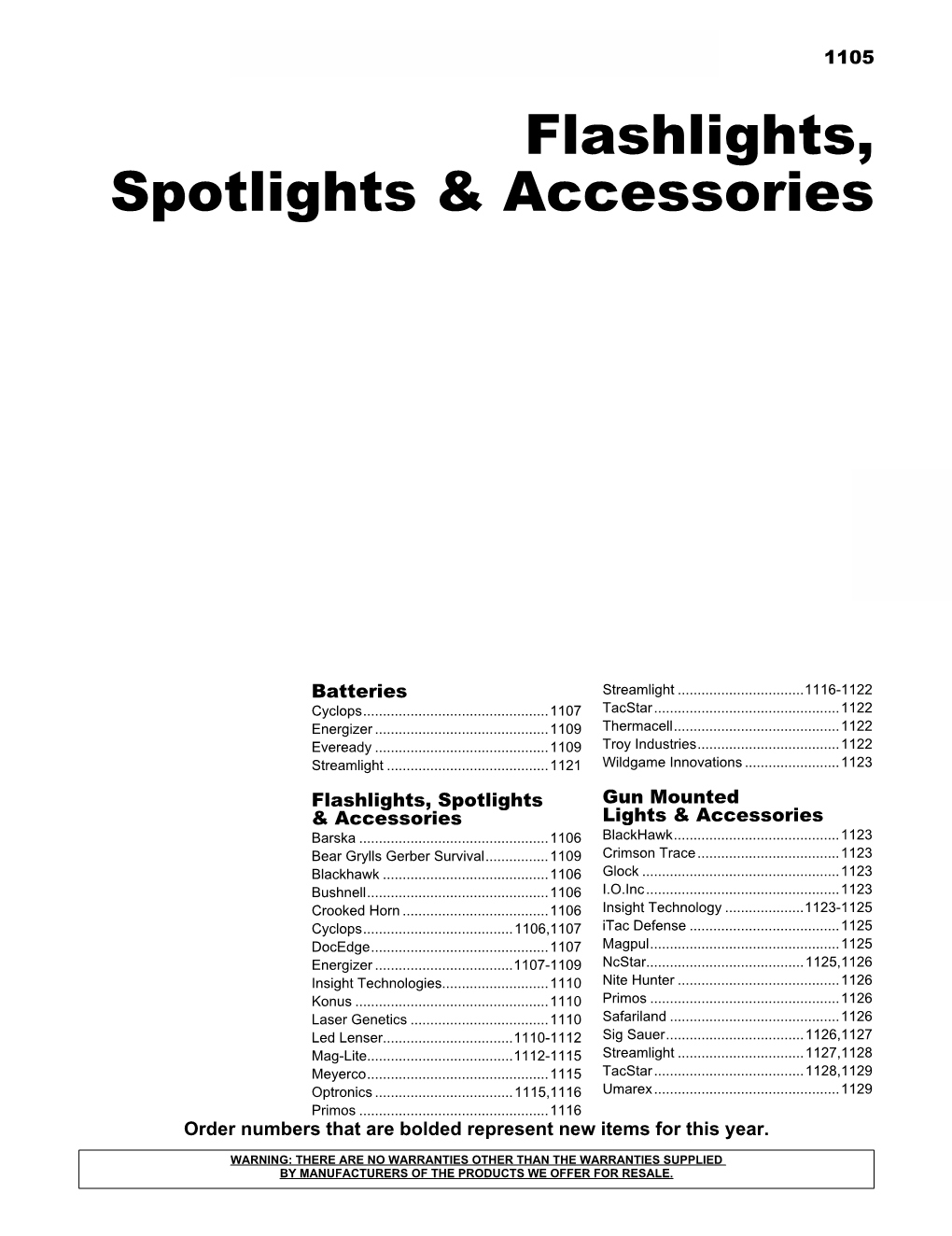 Flashlights, Spotlights & Accessories