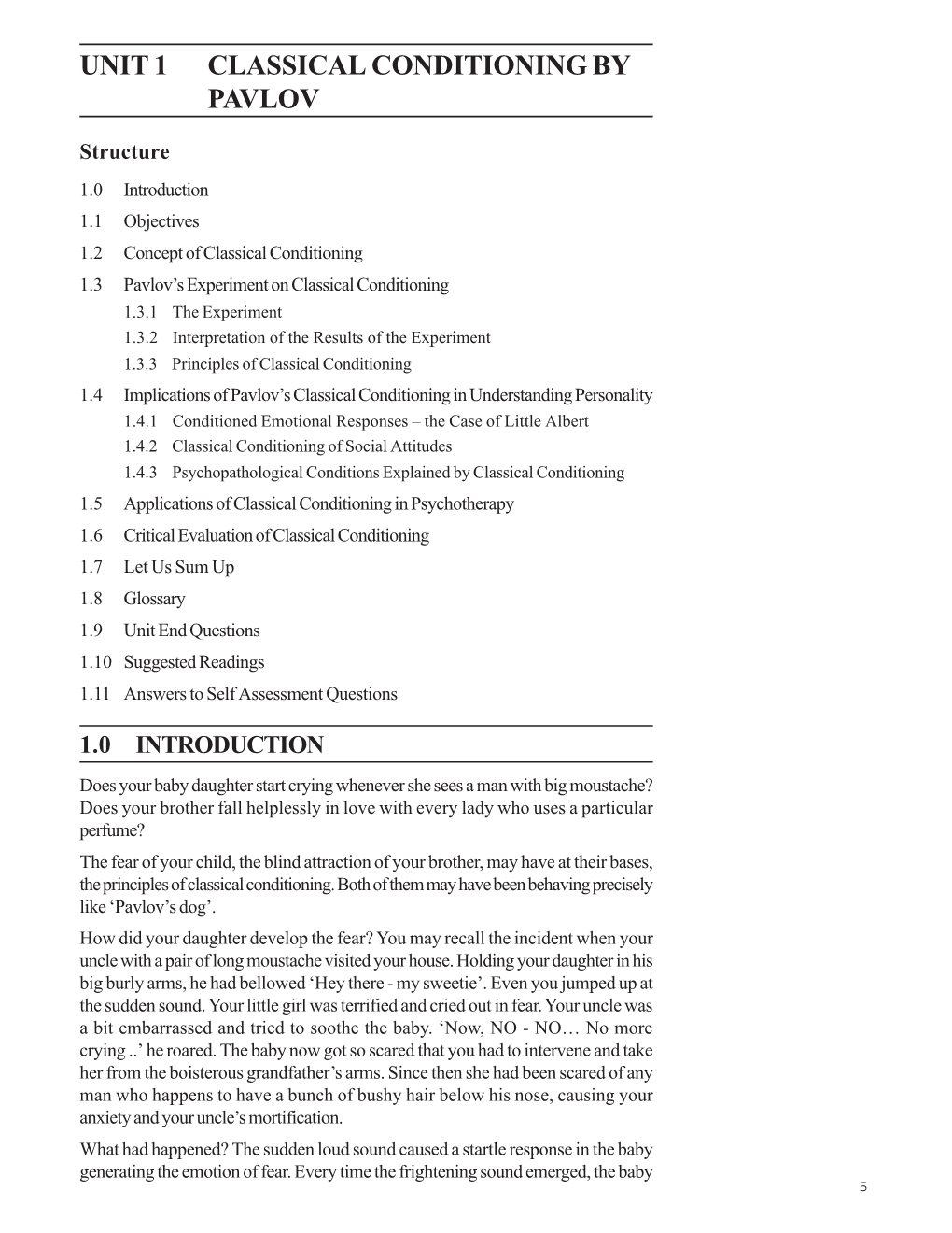 Unit 1 Classical Conditioning by Pavlov