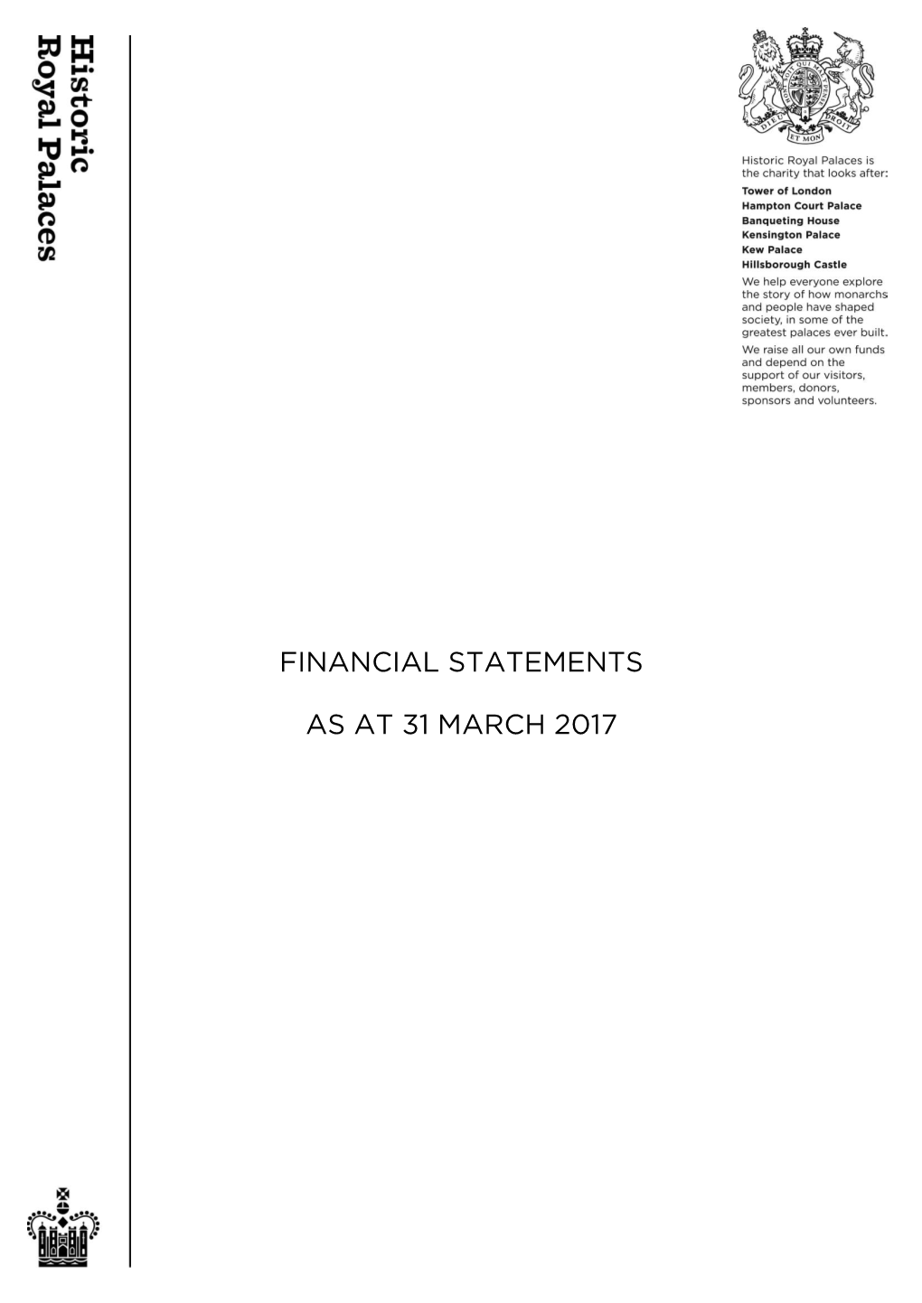 Financial Statements As at 31 March 2017